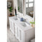 James Martin De Soto 72" Double Vanity Bright White with 3 cm Classic White Quartz Top 825-V72-BW-3CLW