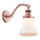 Bellmont Sconce shown in the Antique Copper finish with a Matte White shade