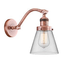 Cone Sconce shown in the Antique Copper finish with a Clear shade