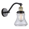 Bellmont Sconce shown in the Black Antique Brass finish with a Clear shade