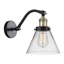 Cone Sconce shown in the Black Antique Brass finish with a Clear shade