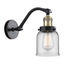 Bell Sconce shown in the Black Antique Brass finish with a Clear shade