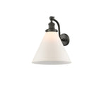 Cone Sconce shown in the Oil Rubbed Bronze finish with a Matte White shade