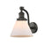 Cone Sconce shown in the Oil Rubbed Bronze finish with a Matte White shade