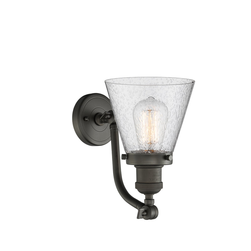 Innovations Lighting Small Cone 1 Light Sconce Part Of The Franklin Restoration Collection 515-1W-OB-G64-LED