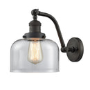 Bell Sconce shown in the Oil Rubbed Bronze finish with a Clear shade