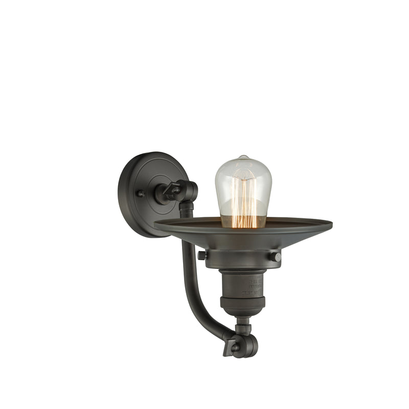 Innovations Lighting Railroad 1 Light Sconce Part Of The Franklin Restoration Collection 515-1W-OB-M5-LED