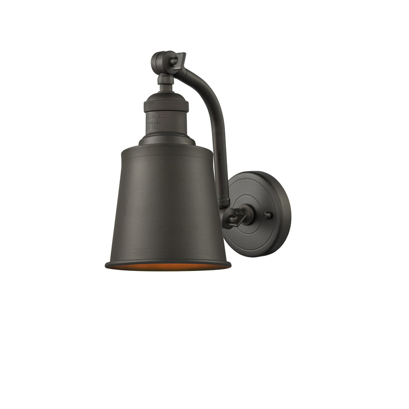 Addison Sconce shown in the Oil Rubbed Bronze finish with a Oil Rubbed Bronze shade