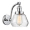 Fulton Sconce shown in the Polished Chrome finish with a Clear shade