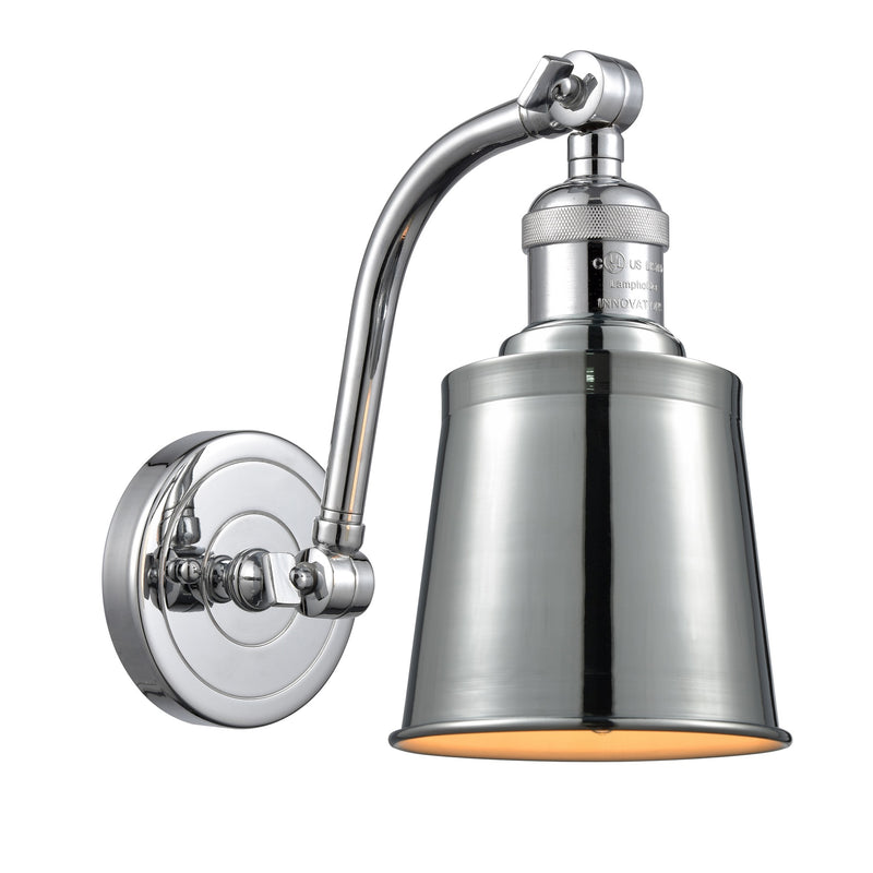 Addison Sconce shown in the Polished Chrome finish with a Polished Chrome shade