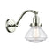 Olean Sconce shown in the Polished Nickel finish with a Clear shade