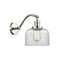 Bell Sconce shown in the Polished Nickel finish with a Clear shade