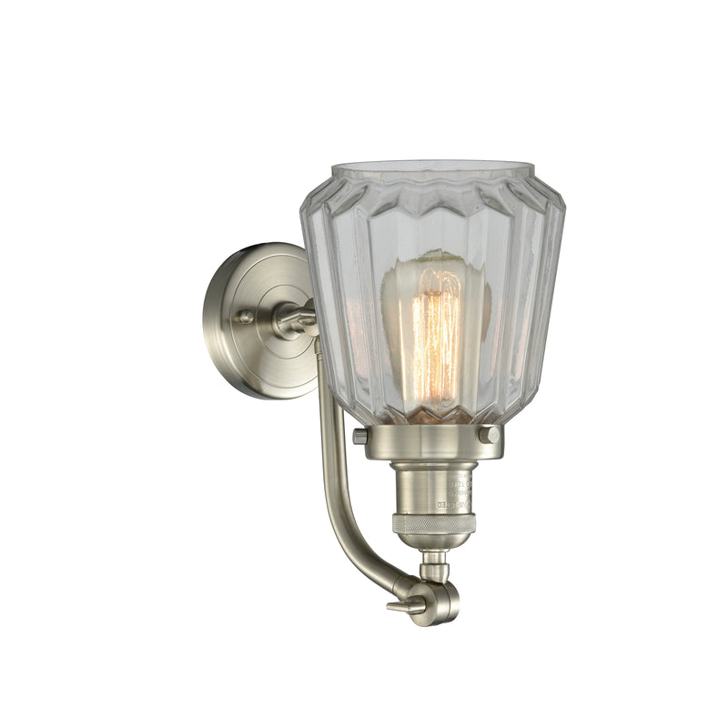 Innovations Lighting Chatham 1 Light Sconce Part Of The Franklin Restoration Collection 515-1W-SN-G142-LED