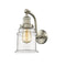 Canton Sconce shown in the Brushed Satin Nickel finish with a Clear shade