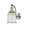 Canton Sconce shown in the Brushed Satin Nickel finish with a Seedy shade