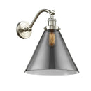 Cone Sconce shown in the Brushed Satin Nickel finish with a Plated Smoke shade