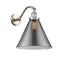 Cone Sconce shown in the Brushed Satin Nickel finish with a Plated Smoke shade