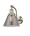 Innovations Lighting Large Cone 1-100 watt 8 inch Brushed Satin Nickel Sconce with Smoked glass and Solid Brass 180 Degree Adjustable Swivels 5151WSNG43