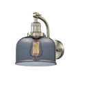 Bell Sconce shown in the Brushed Satin Nickel finish with a Plated Smoke shade