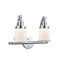 Canton Bath Vanity Light shown in the Polished Chrome finish with a Matte White shade