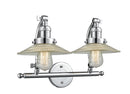 Innovations Lighting Halophane 2-100 watt 18 inch Polished Chrome Bathroom Fixture with Halophane glass and Solid Brass 180 Degree Adjustable Swivels 5152WPCG2