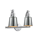 Addison Bath Vanity Light shown in the Polished Chrome finish with a Polished Chrome shade