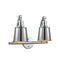 Addison Bath Vanity Light shown in the Polished Chrome finish with a Polished Chrome shade