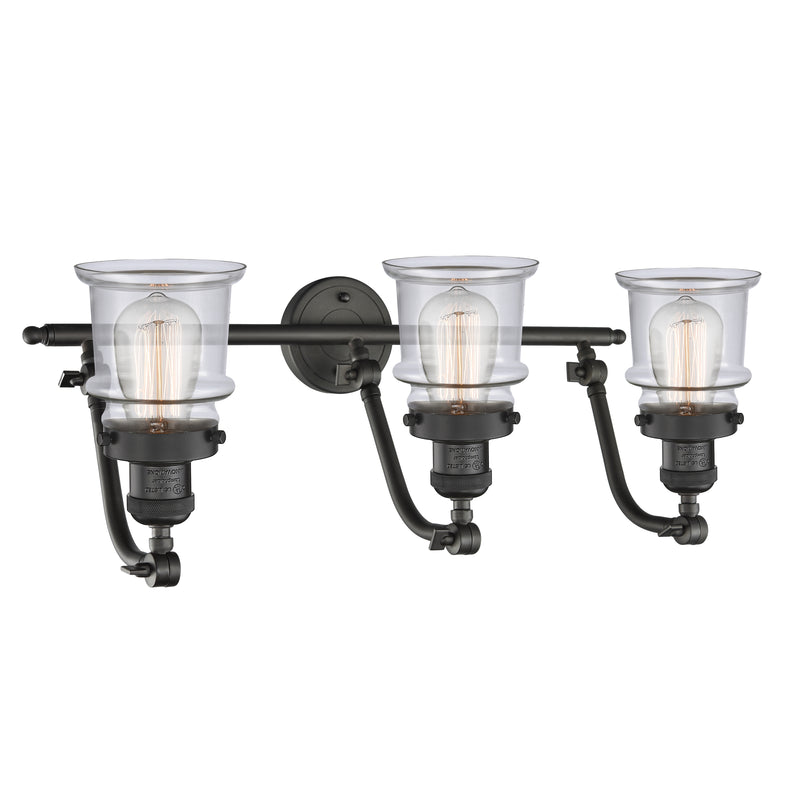 Innovations Lighting Small Canton 3 Light Bath Vanity Light Part Of The Franklin Restoration Collection 515-3W-OB-G182S-LED