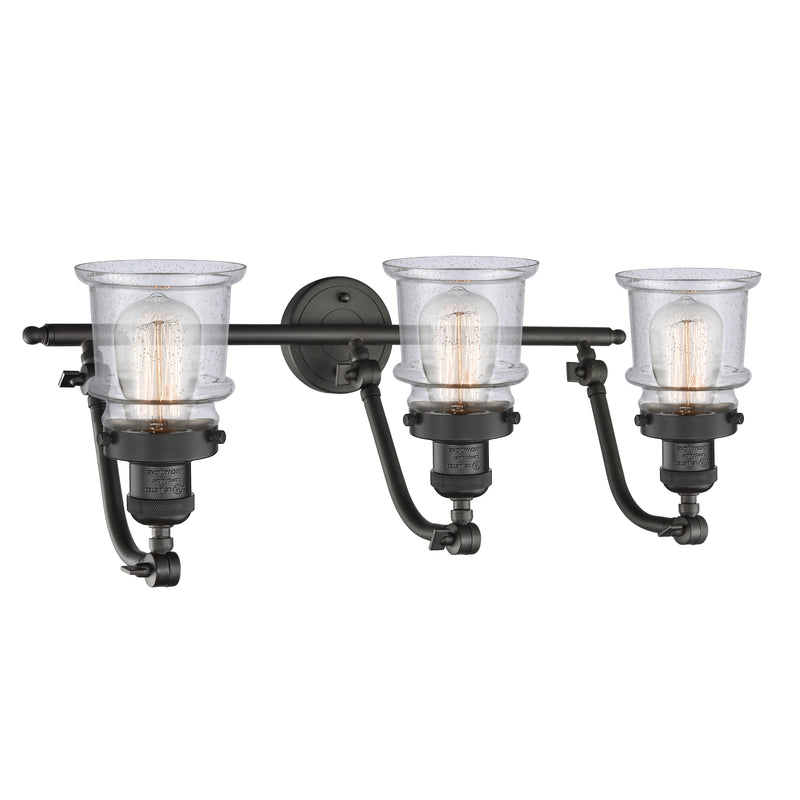 Innovations Lighting Small Canton 3 Light Bath Vanity Light Part Of The Franklin Restoration Collection 515-3W-OB-G184S-LED