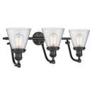 Innovations Lighting Small Cone 3 Light Bath Vanity Light Part Of The Franklin Restoration Collection 515-3W-OB-G64-LED