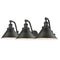 Briarcliff Bath Vanity Light shown in the Oil Rubbed Bronze finish with a Oil Rubbed Bronze shade