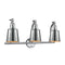 Addison Bath Vanity Light shown in the Polished Chrome finish with a Polished Chrome shade