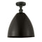 Ballston Dome Semi-Flush Mount shown in the Oil Rubbed Bronze finish with a Oil Rubbed Bronze shade