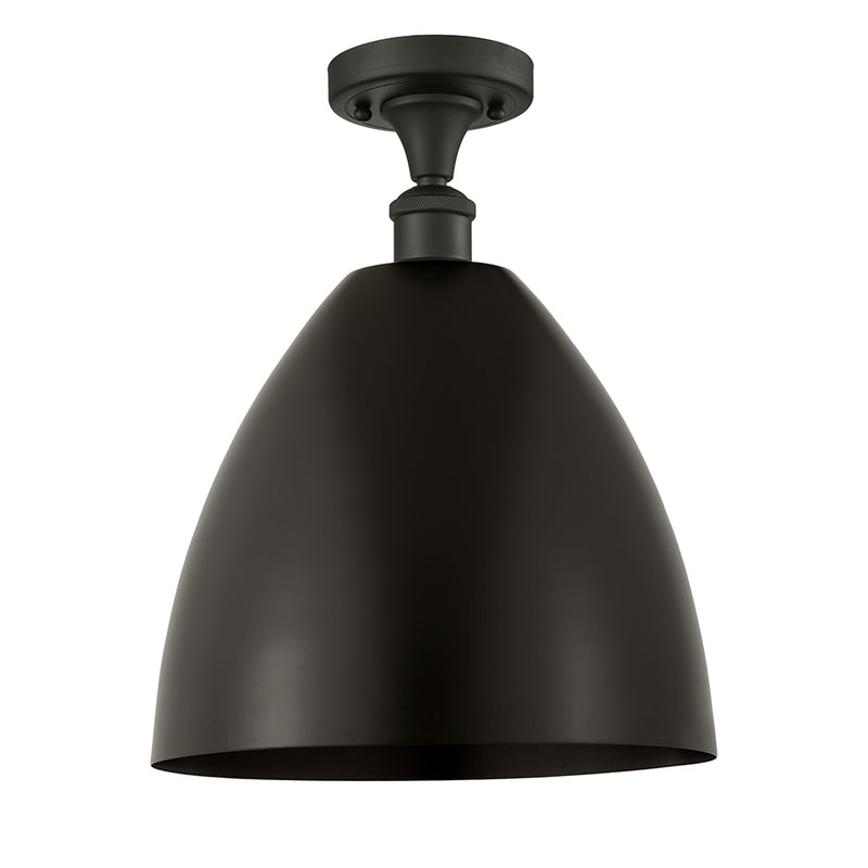 Ballston Dome Semi-Flush Mount shown in the Oil Rubbed Bronze finish with a Oil Rubbed Bronze shade