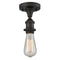 Bare Bulb Semi-Flush Mount shown in the Oil Rubbed Bronze finish