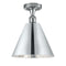 Innovations Lighting Ballston Cone 1 Light Semi-Flush Mount 516-1C-PC-MBC-12-PC