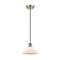 Orwell Mini Pendant shown in the Antique Brass finish with a Matte White shade