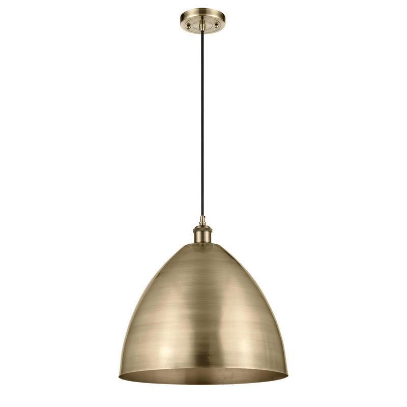 Innovations Lighting Ballston Dome 1 Light" Mini Pendant 516-1P-AB-MBD-16-AB