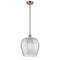 Norfolk Mini Pendant shown in the Antique Copper finish with a Clear shade