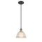 Arietta Mini Pendant shown in the Black Antique Brass finish with a Clear shade