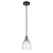 Brookfield Mini Pendant shown in the Black Antique Brass finish with a Clear shade