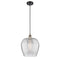 Norfolk Mini Pendant shown in the Black Antique Brass finish with a Clear shade