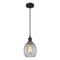 Eaton Mini Pendant shown in the Matte Black finish with a Clear shade