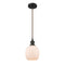 Belfast Mini Pendant shown in the Oil Rubbed Bronze finish with a Matte White shade