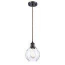 Waverly Mini Pendant shown in the Oil Rubbed Bronze finish with a Clear shade