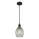 Eaton Mini Pendant shown in the Oil Rubbed Bronze finish with a Clear shade