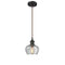 Fenton Mini Pendant shown in the Oil Rubbed Bronze finish with a Clear shade