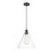 Ballston Cone Mini Pendant shown in the Oil Rubbed Bronze finish with a Clear shade