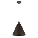 Ballston Cone Mini Pendant shown in the Oil Rubbed Bronze finish with a Oil Rubbed Bronze shade