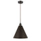 Ballston Cone Mini Pendant shown in the Oil Rubbed Bronze finish with a Oil Rubbed Bronze shade